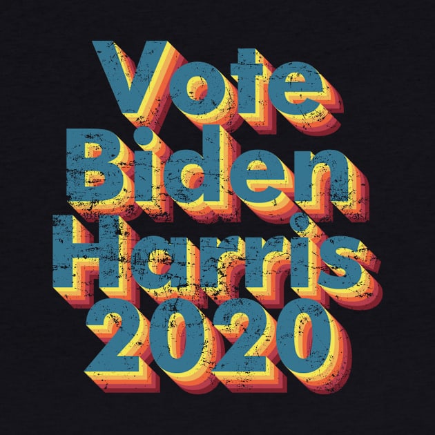 Retro Vintage Vote Biden Harris 2020 by kikiao